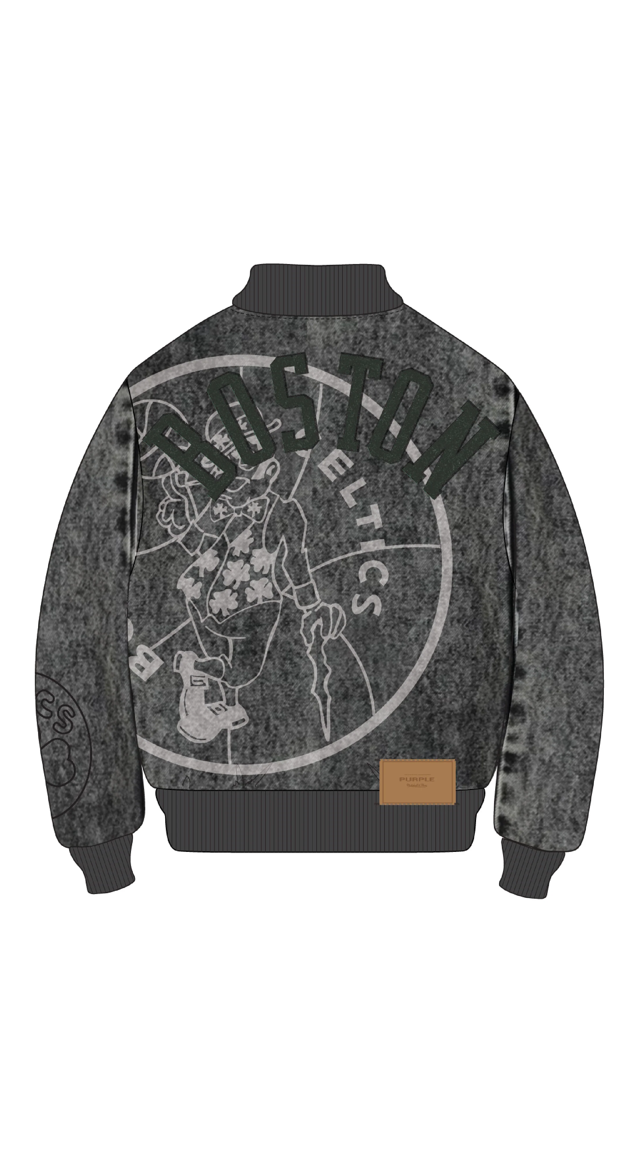Boston Celtics Bomber Jacket - Image 2