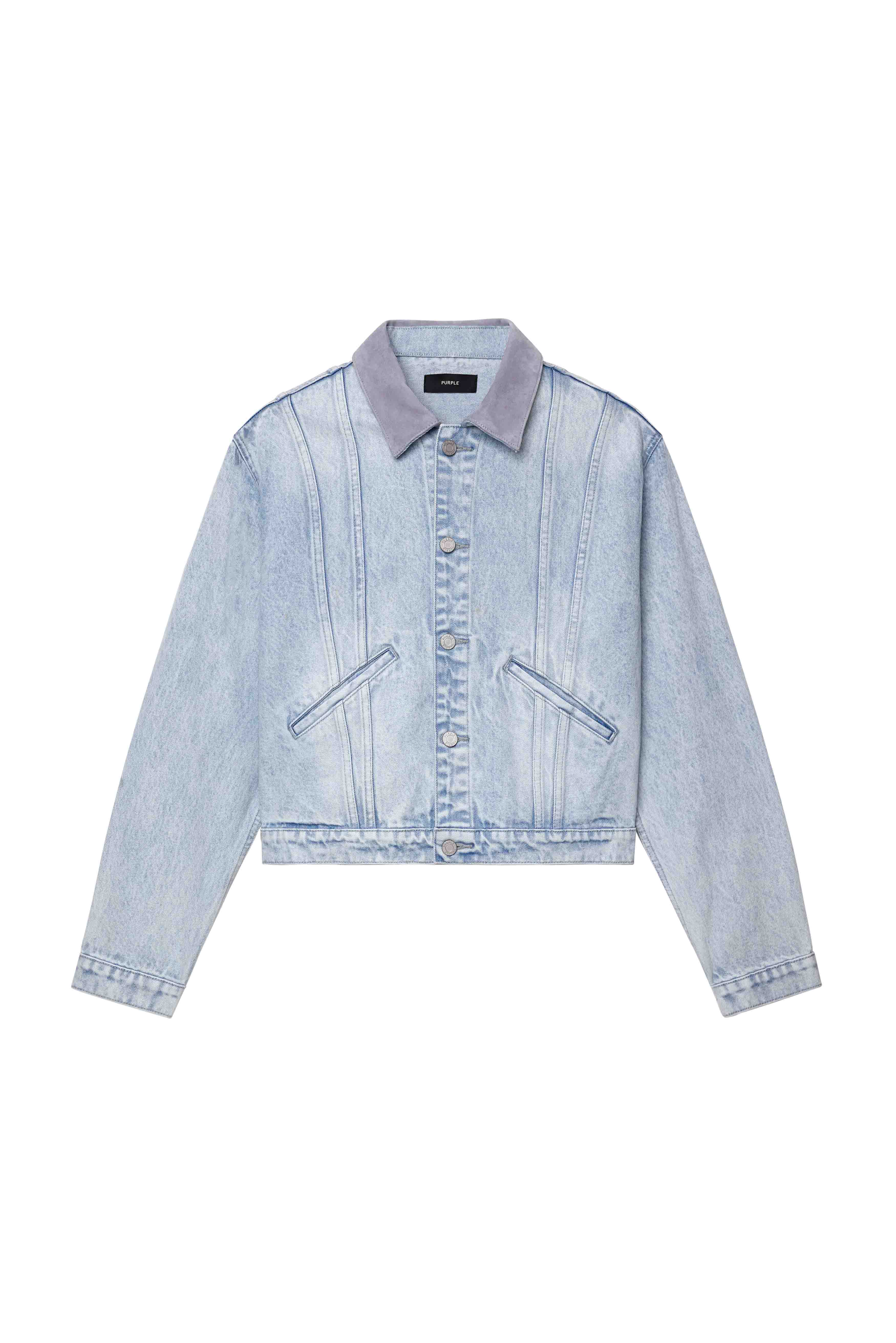 Contrast Collar Trucker Jacket - Image 4