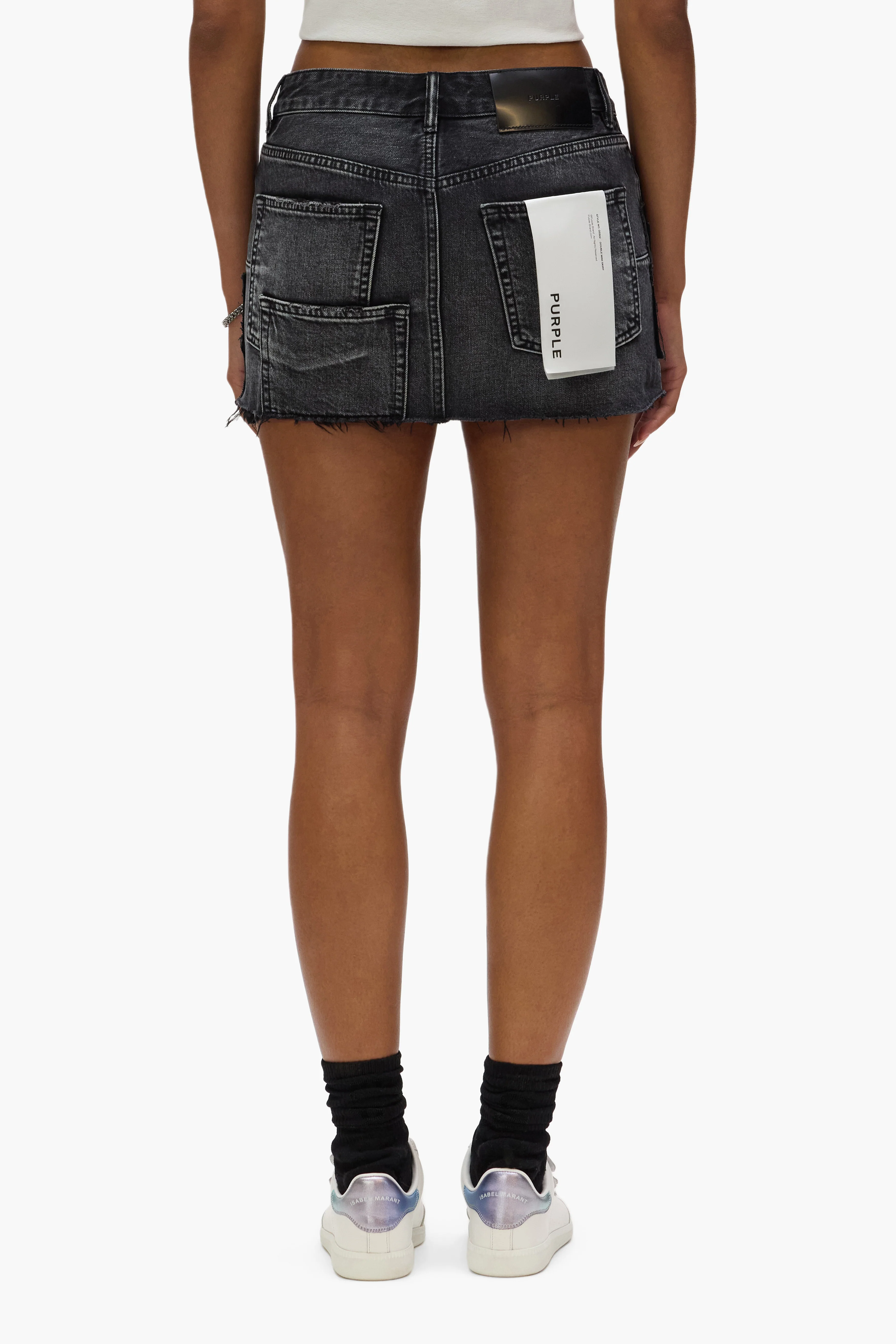 Double Canvas Mini Skirt - Image 3