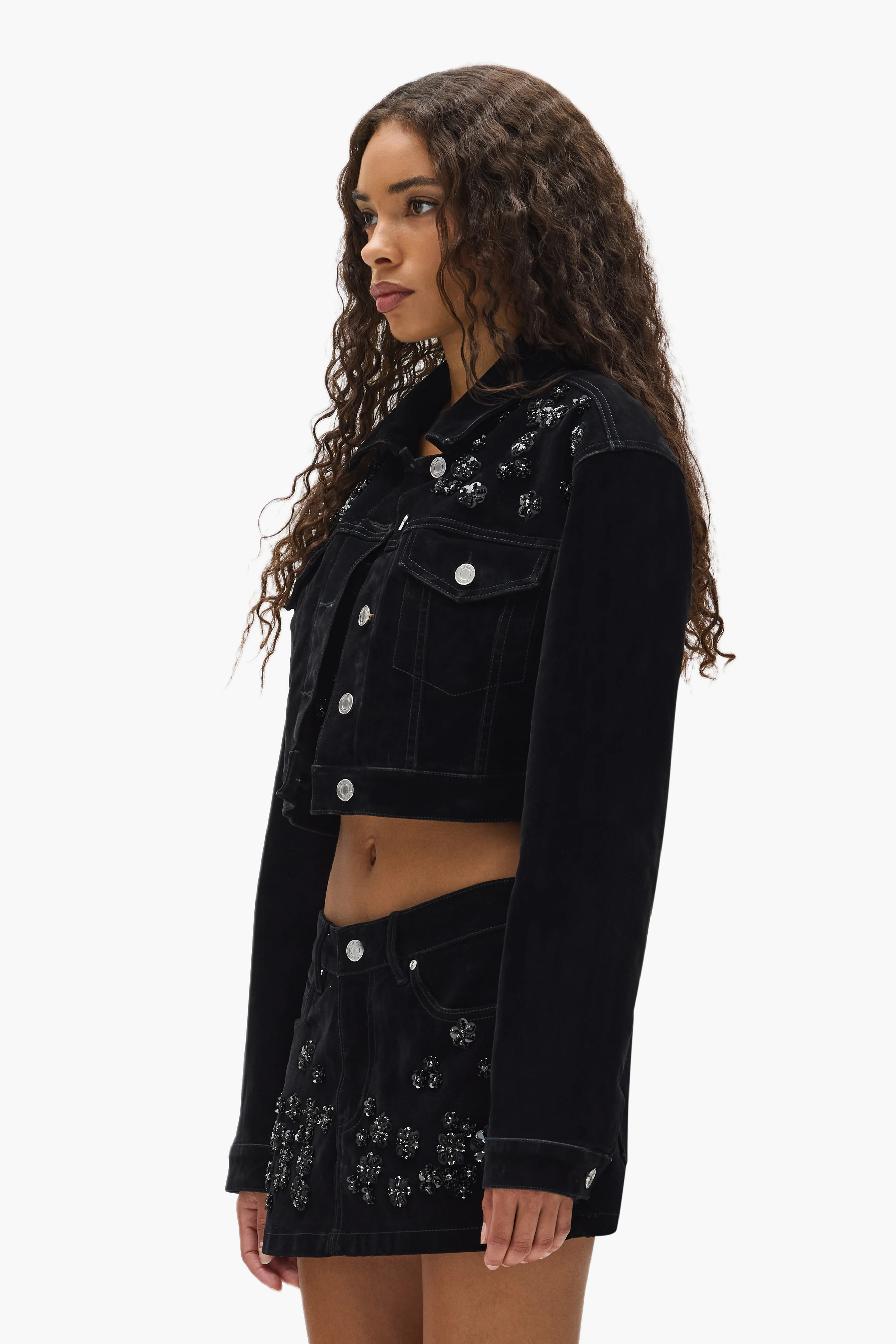 Embellished Cropped Jacket - Image 2