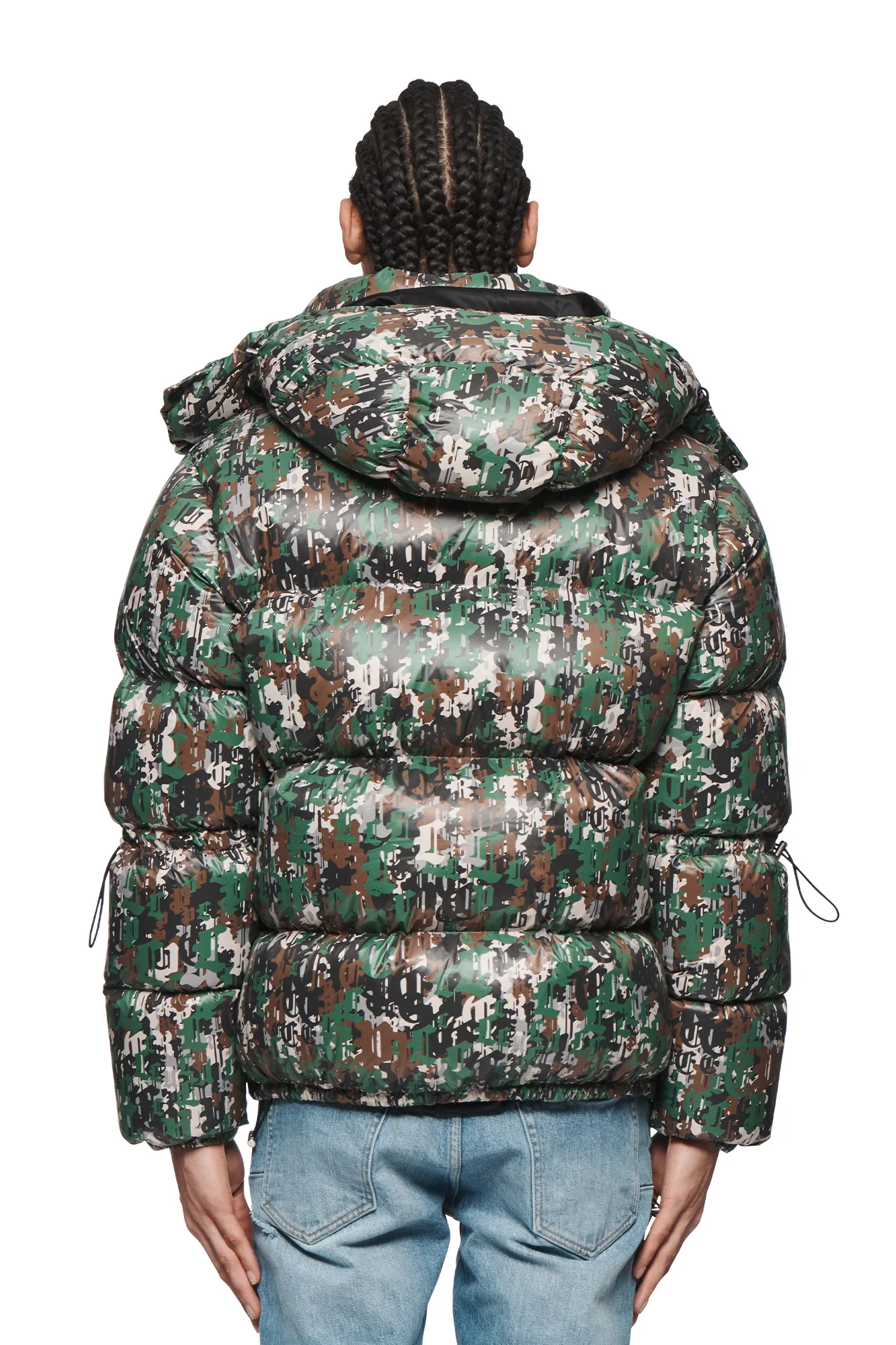 Gothic Camo Puffer Jacket - Image 2