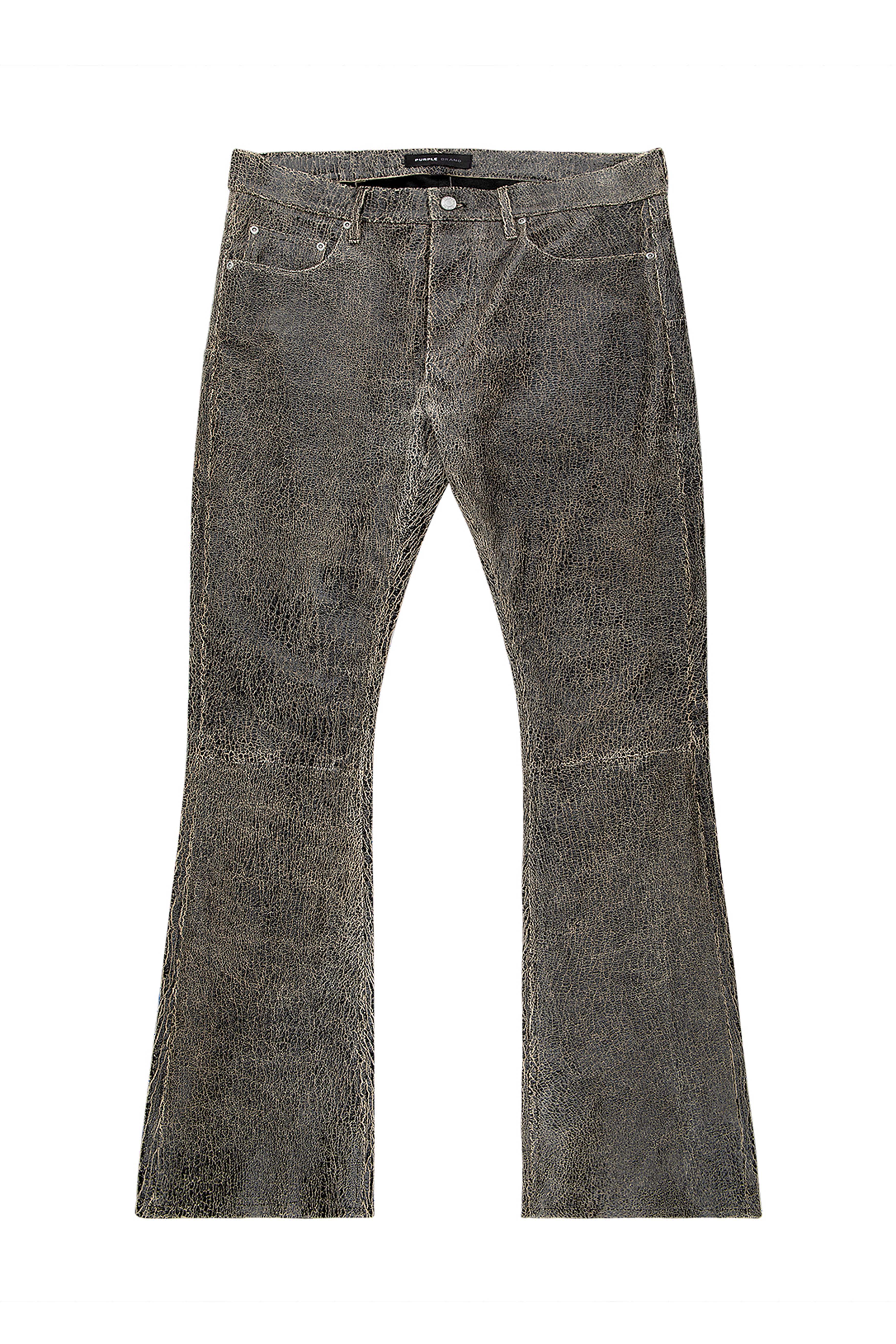 Leather Flare Pants - Image 4