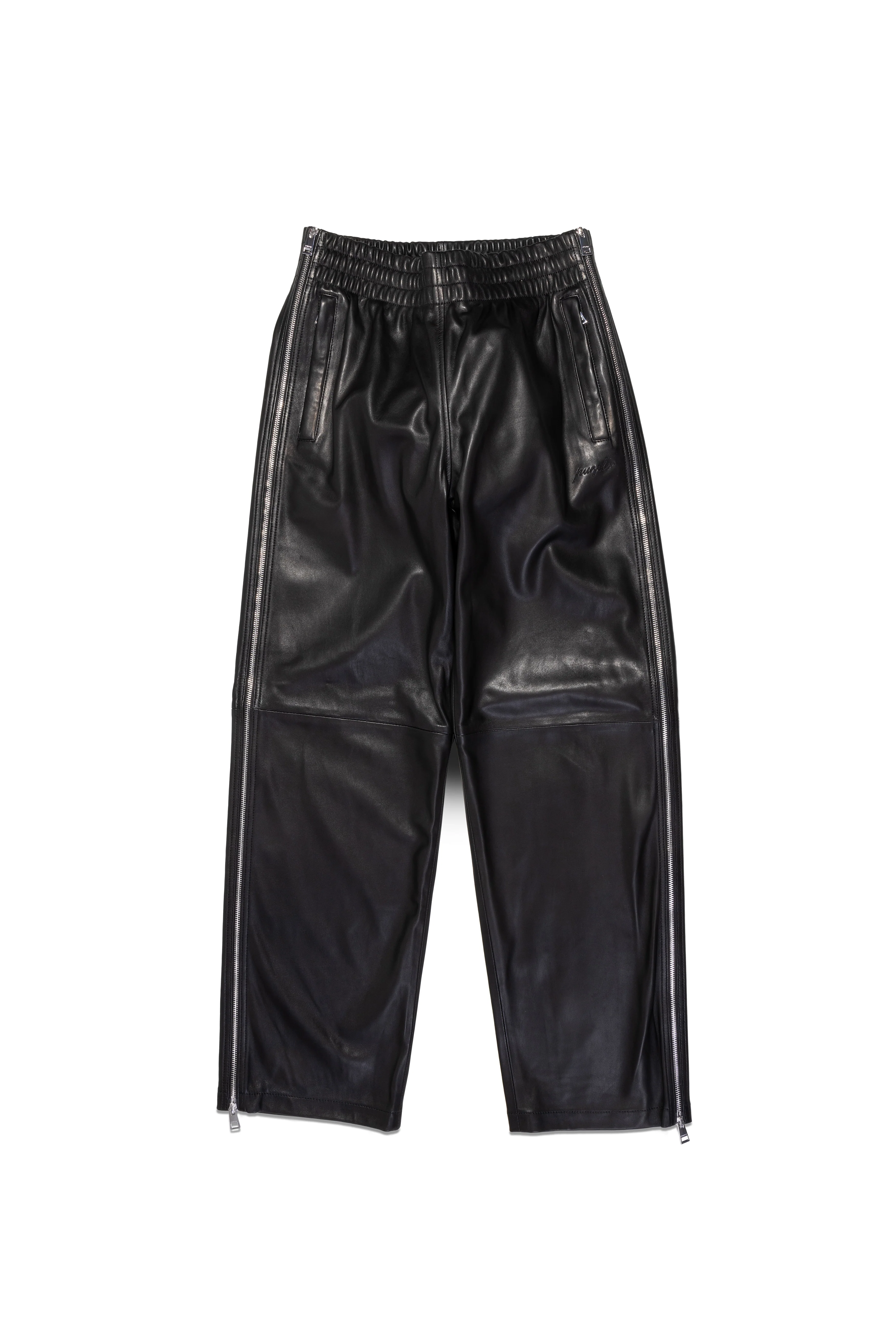 Leather Side Zip Track Pant - Image 3