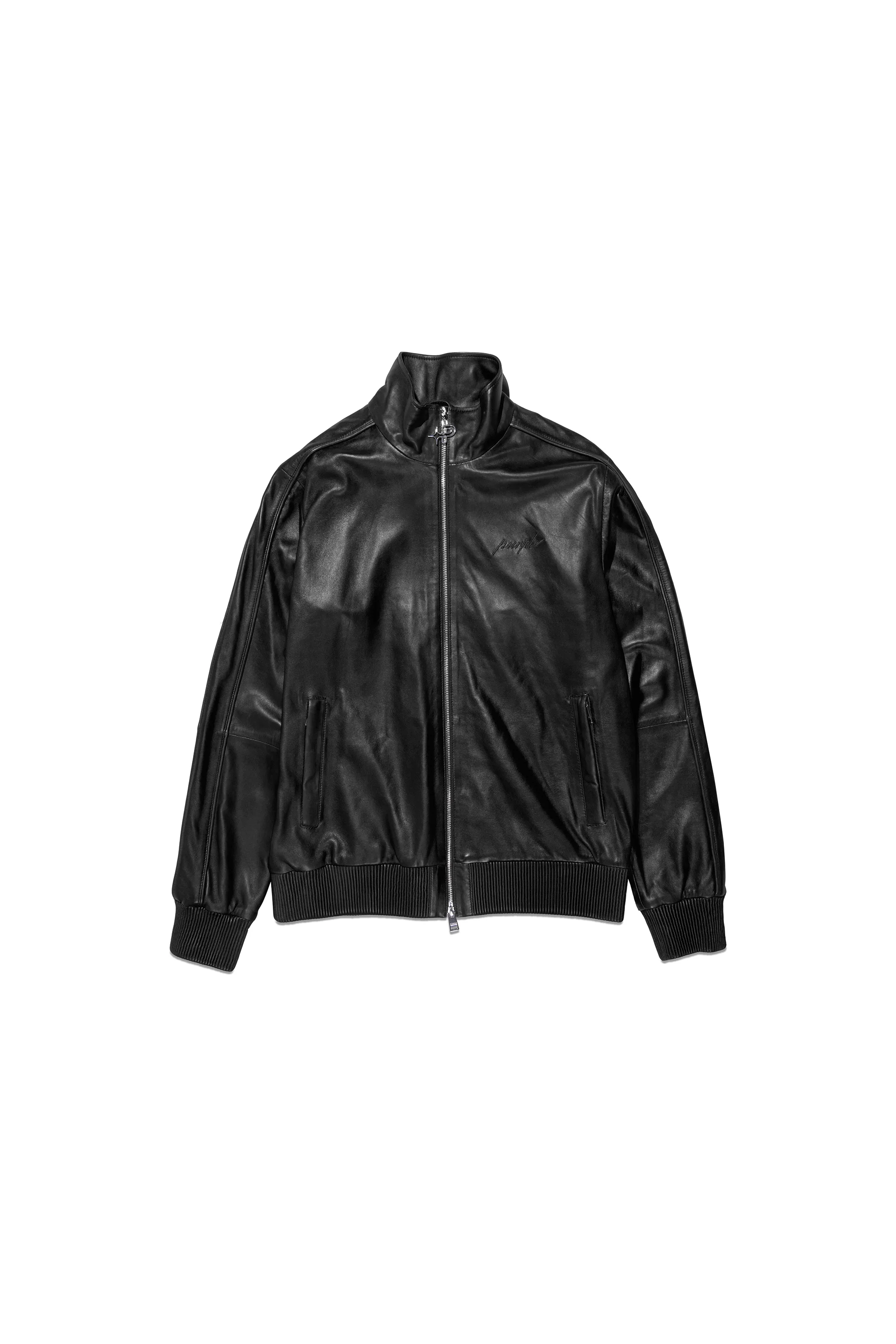 Leather Track Jacket - Image 3