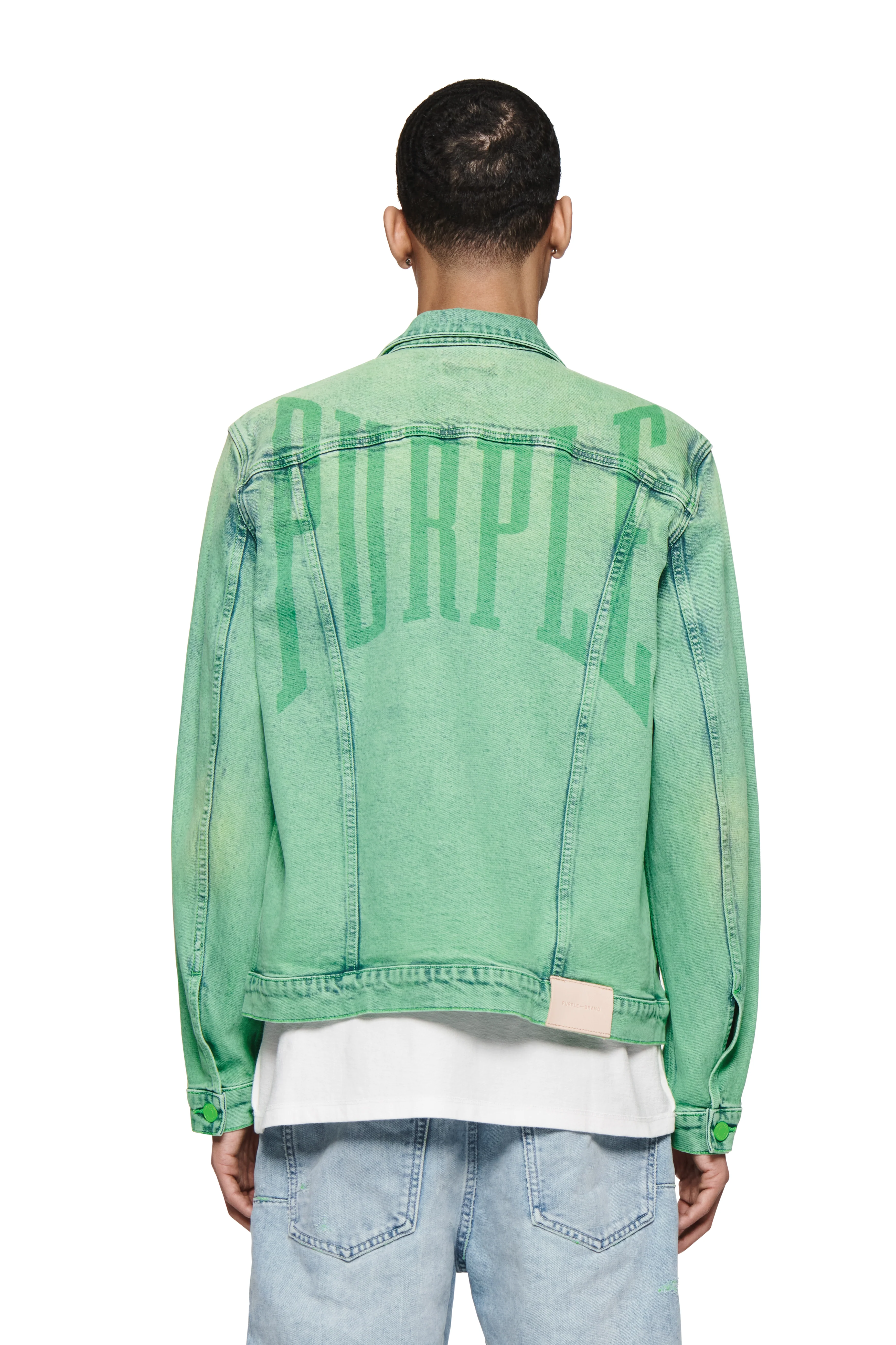 P024 Shadow Upper Cut Trucker Jacket - Image 2