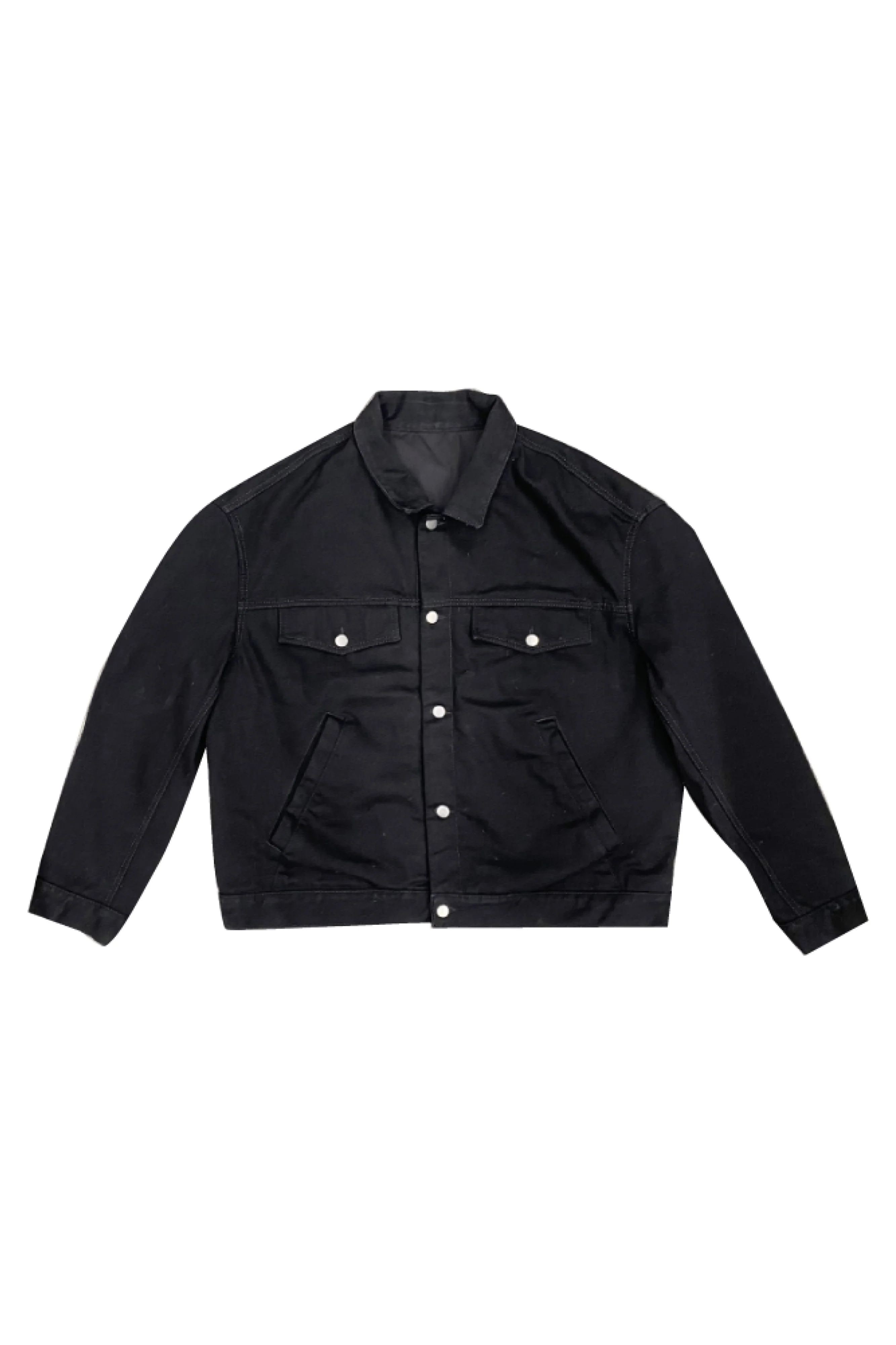 P048 OVERSIZED JACKET - Black - Image 3