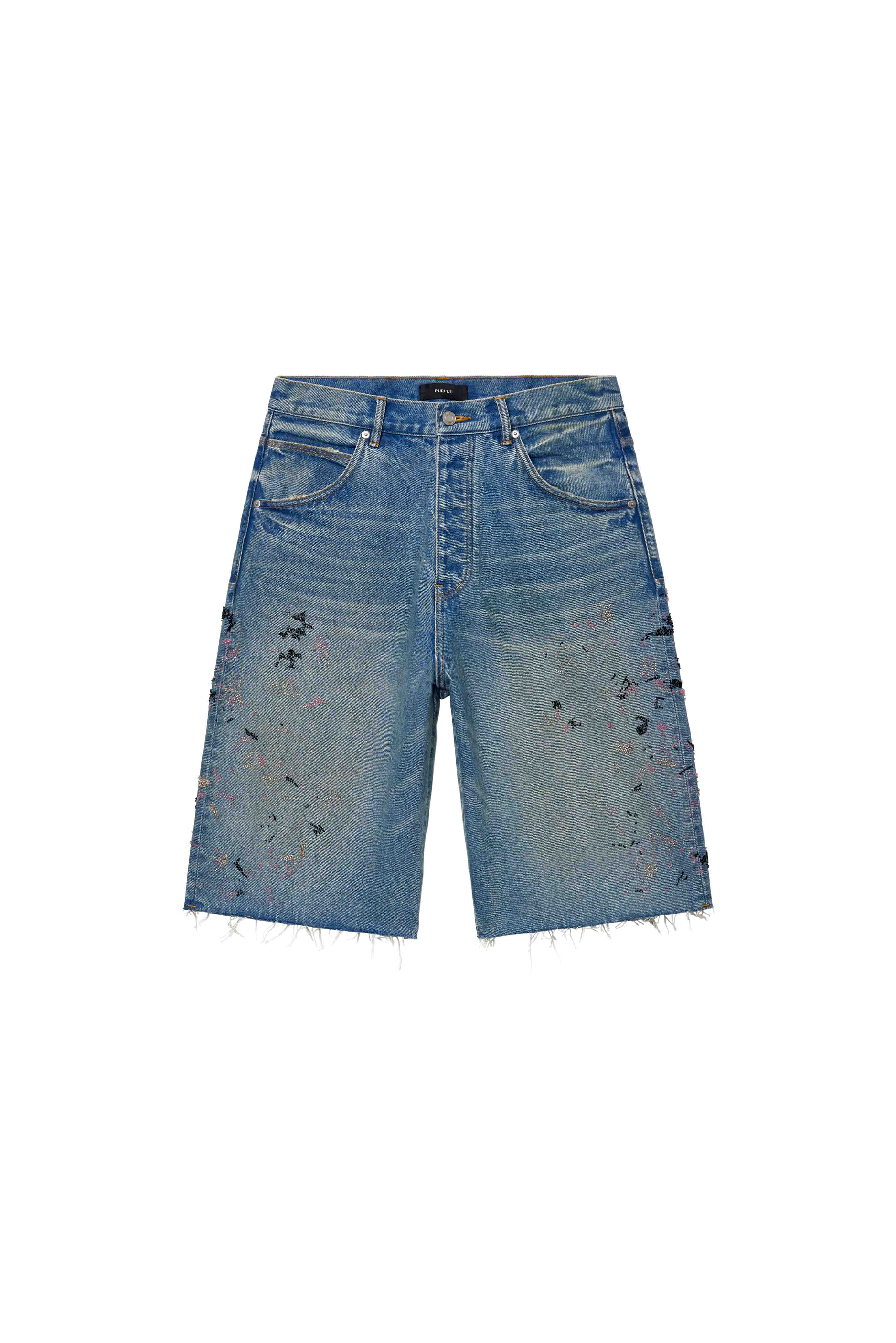 P070 Beaded Splatter Short - Image 4