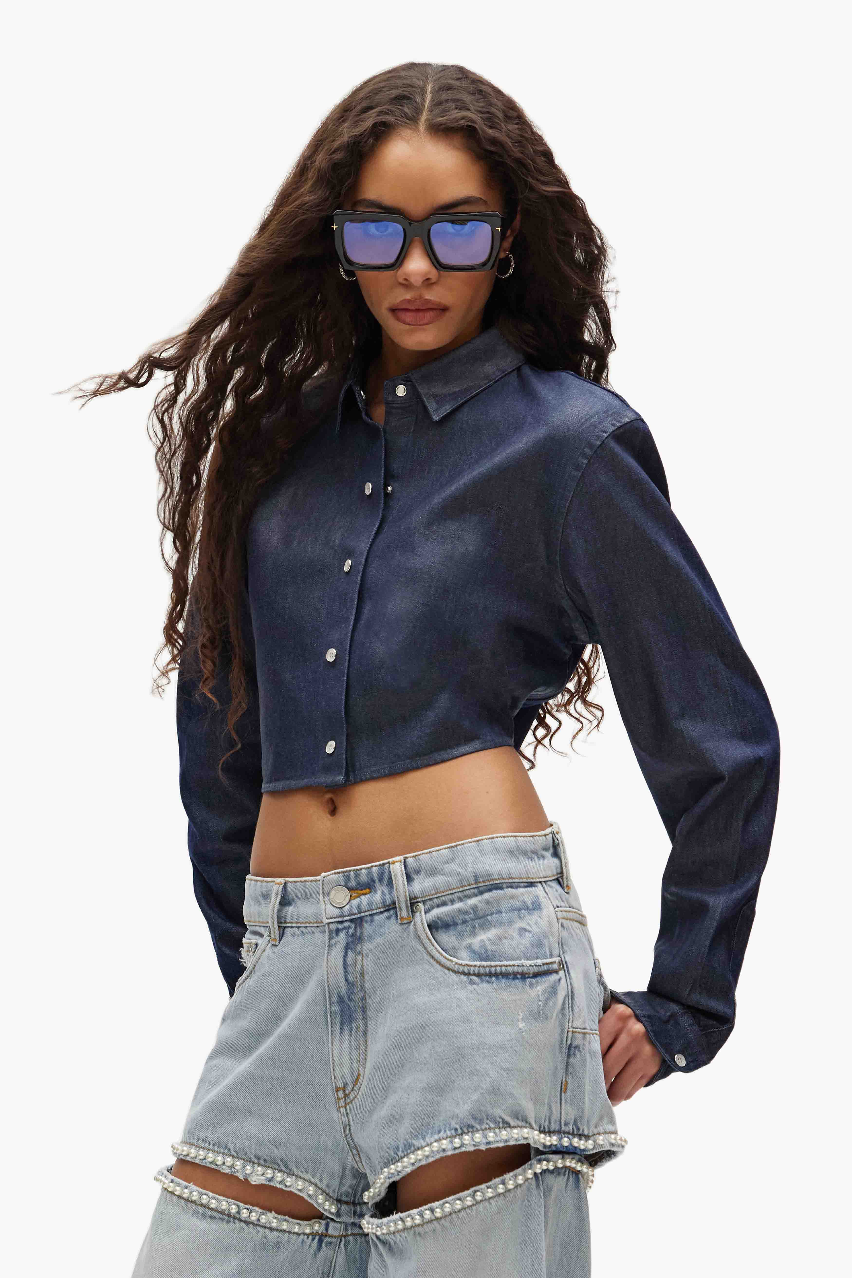 Pearl Button Up Shirt - Image 4