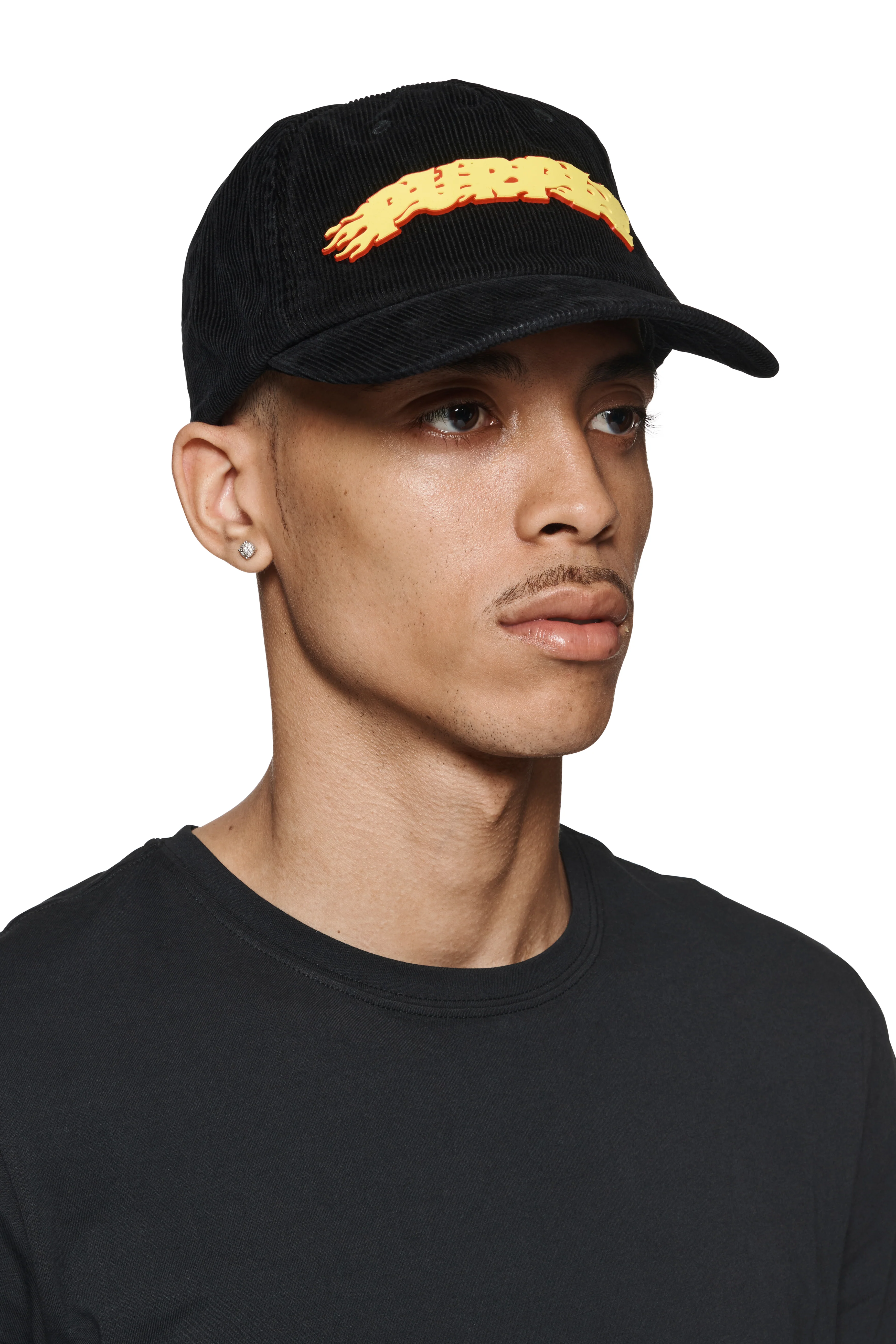 Purple Flames Logo Corduroy Hat - Image 3