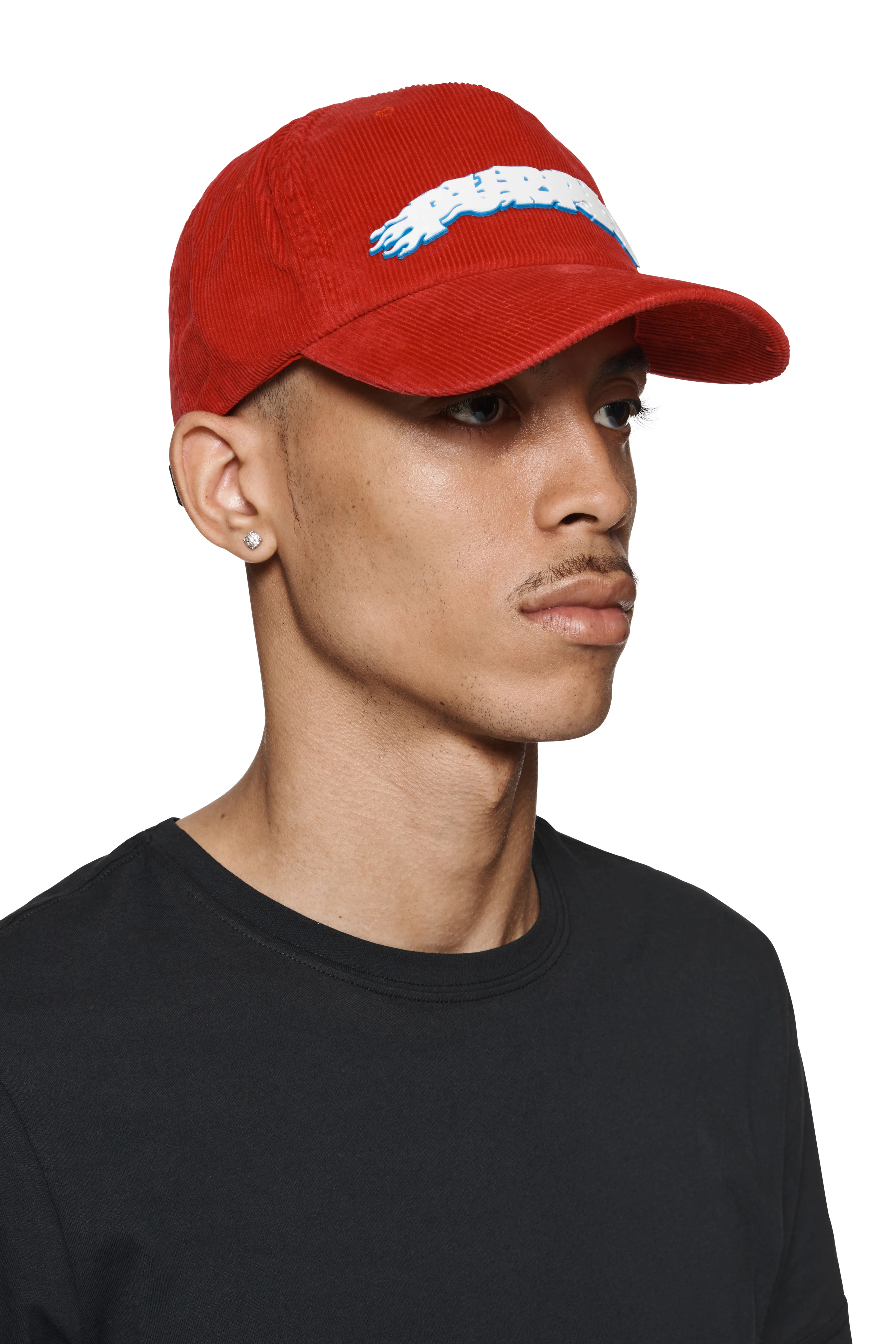 Purple Flames Logo Corduroy Hat - Image 3