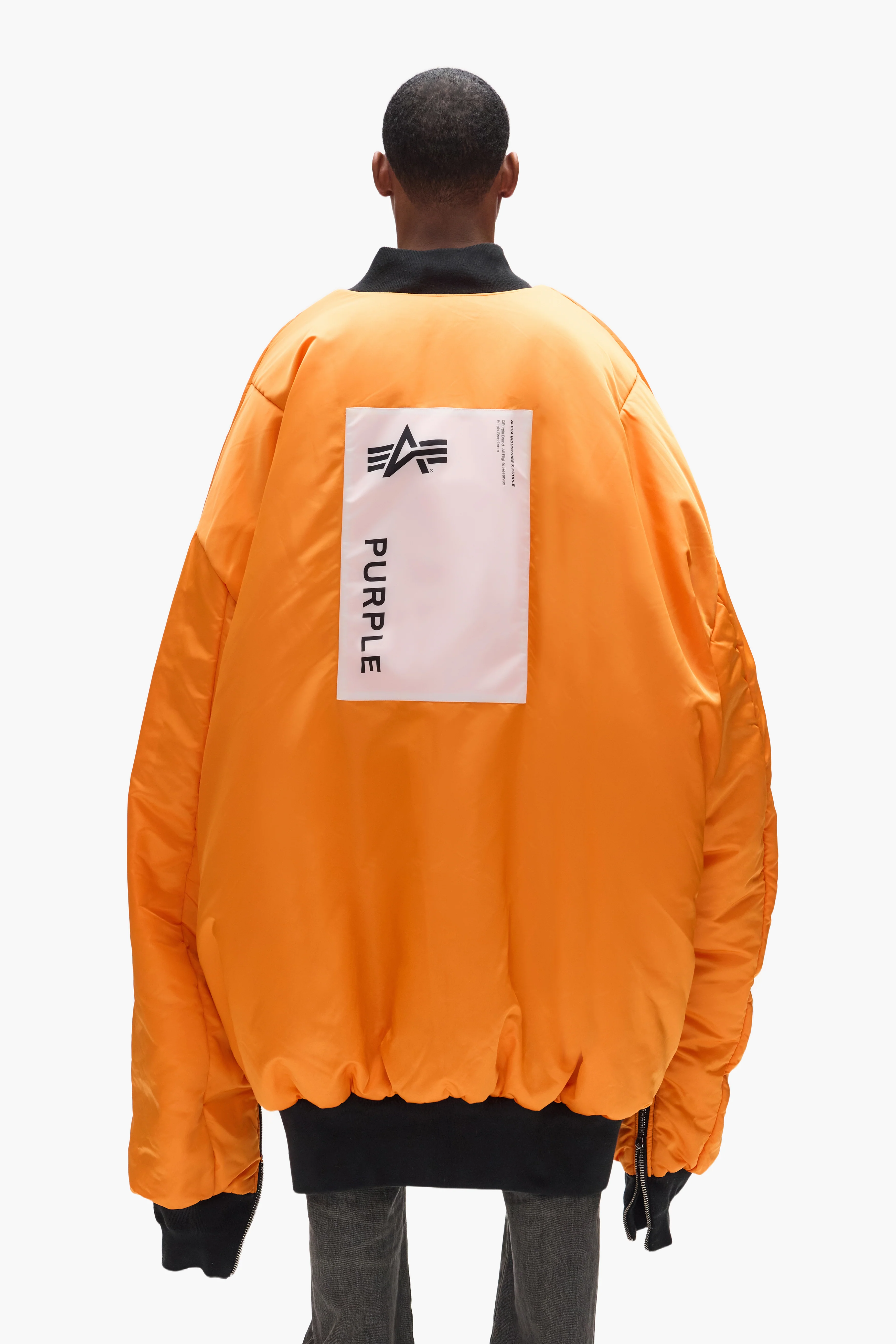 Purple X Alpha Industries Giant Bomber - Image 4