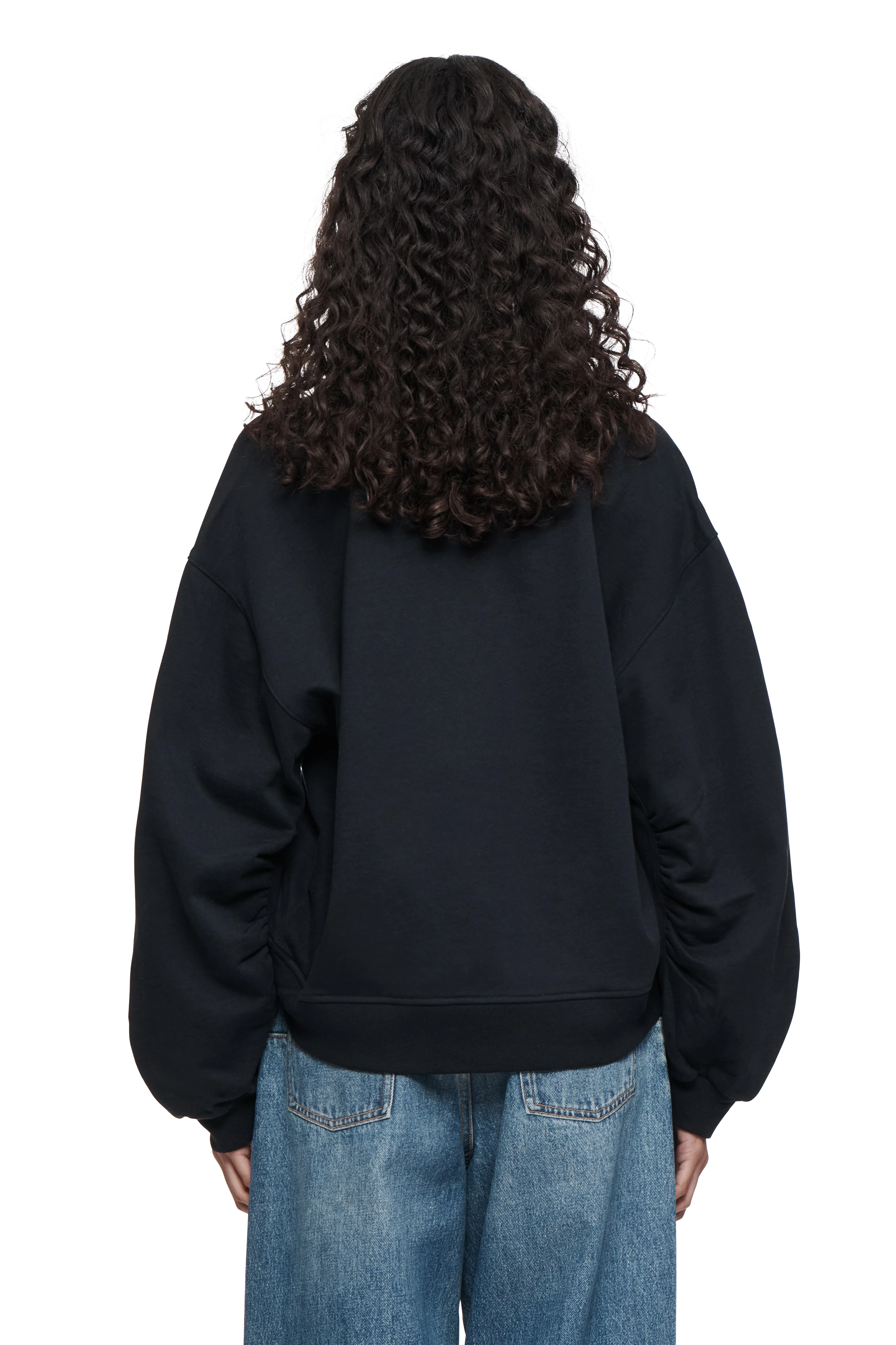 Script Oversized V Neck Top - Image 2