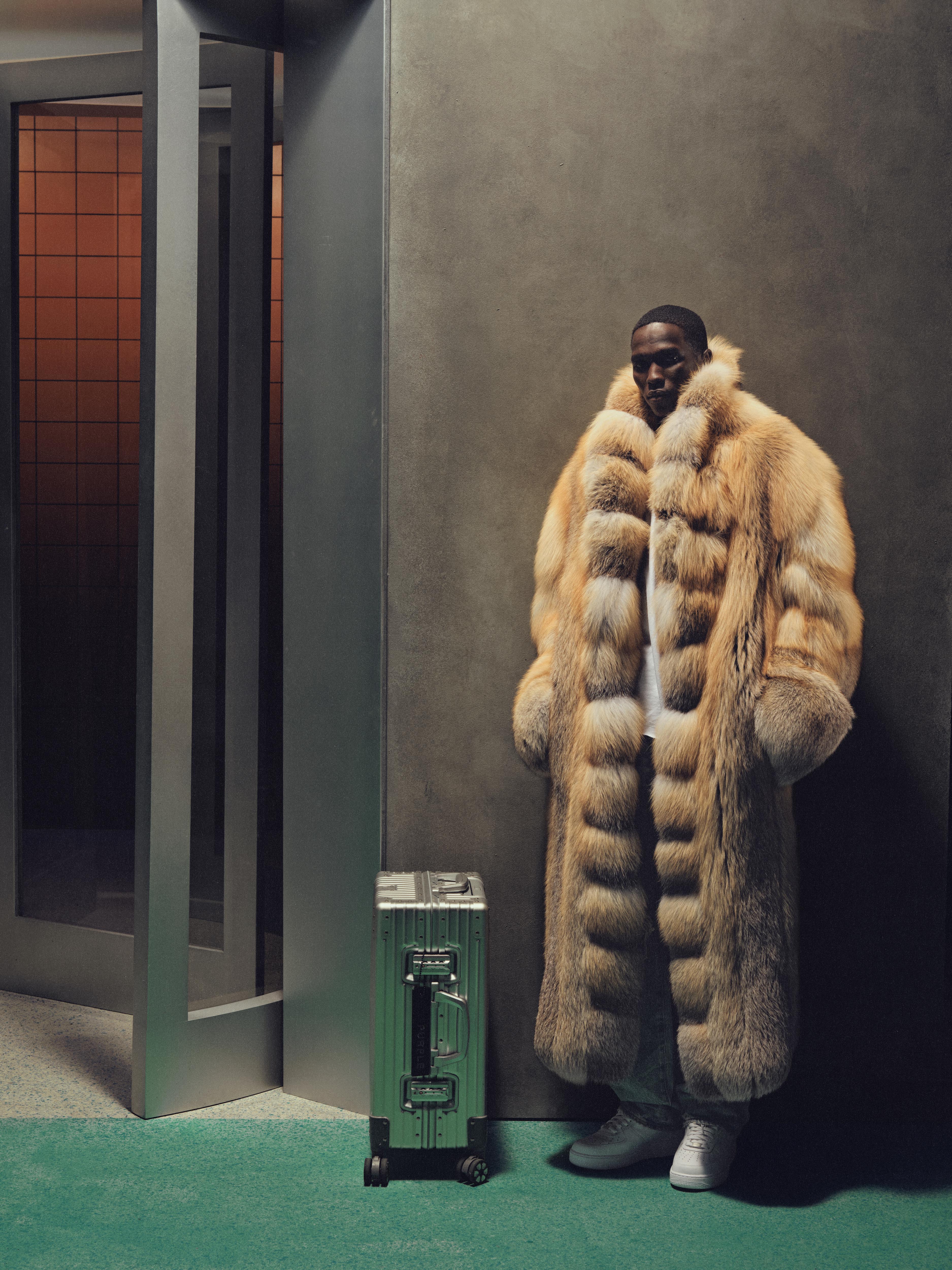 Shawl Collar Fur Coat - Image 6
