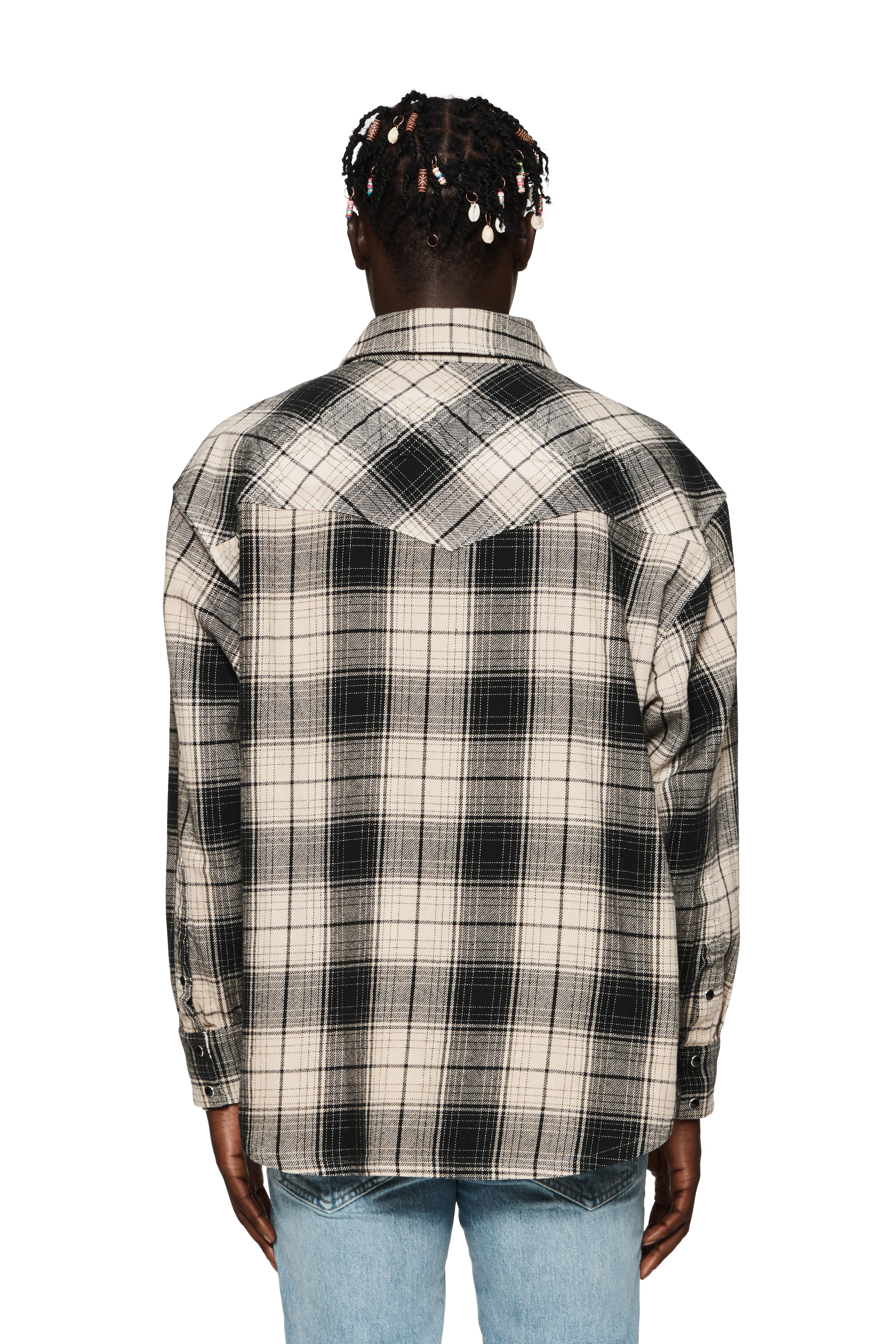 Wordmark Plaid Western Shirt - Image 2